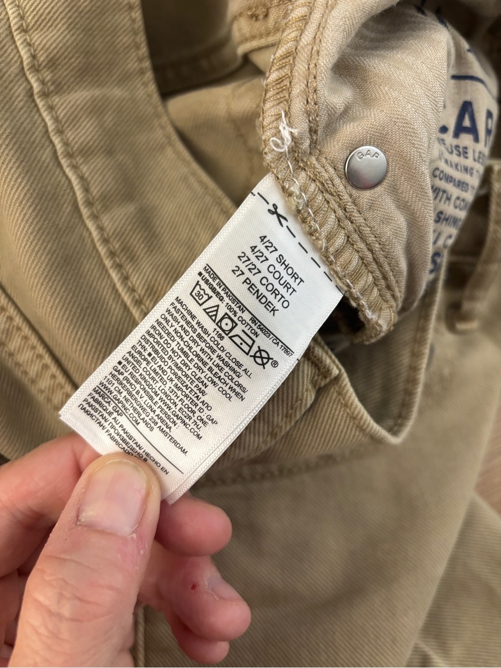 SOLD Gap High Rise Barrel Jeans Tan Khaki Women’s SOLD - Picture 5 of 8